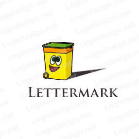 Psychology of Logo Design Colors - cute dustbin