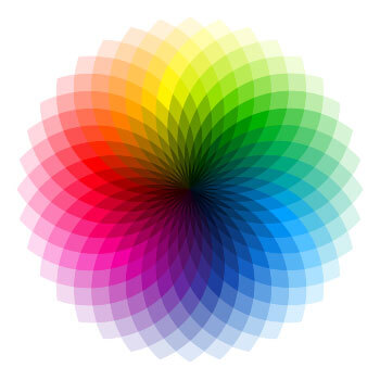 color wheel for logo color palette